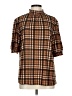 Anne Klein Brown Short Sleeve Blouse Size L - photo 1