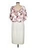 Connected Apparel 100% Polyester Ivory Casual Dress Size 8 - photo 2