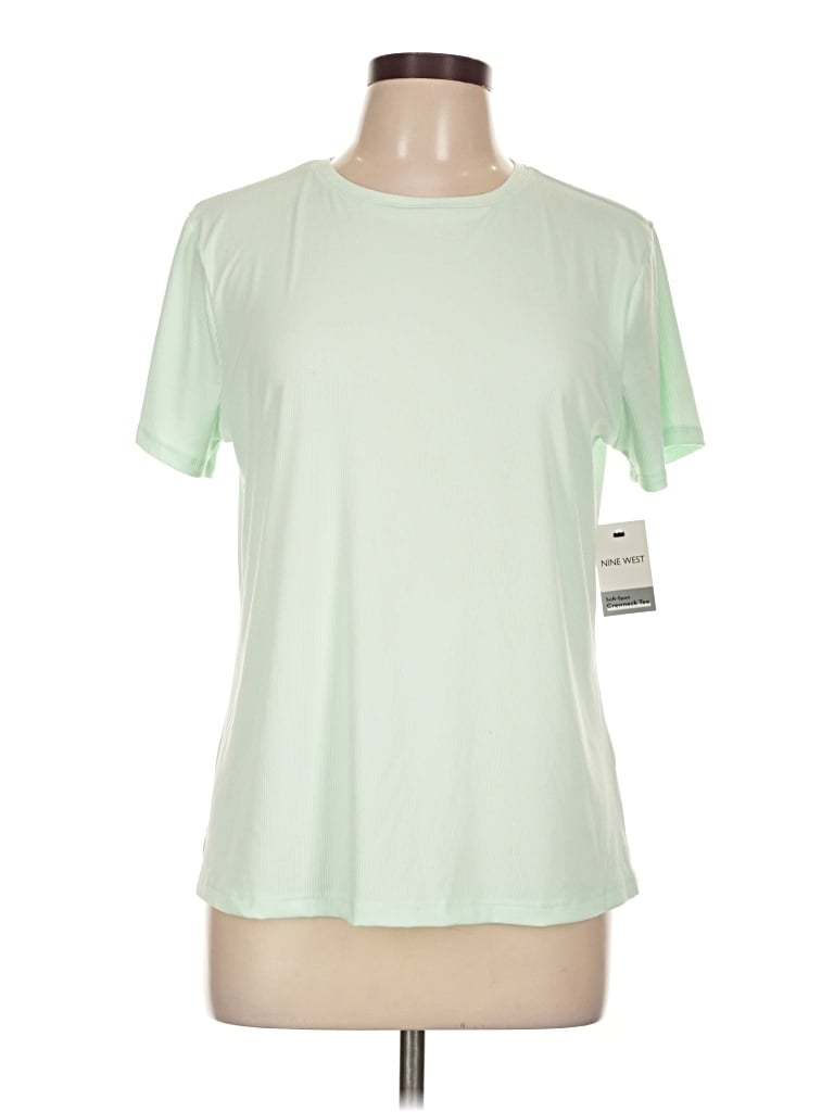 Pre-owned Nine West Long Sleeve T-shirt In Green