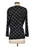 Ellen Tracy Argyle Black 3/4 Sleeve Blouse Size S - photo 2