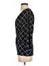 Ellen Tracy Argyle Black 3/4 Sleeve Blouse Size S - photo 5