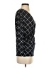 Ellen Tracy Argyle Black 3/4 Sleeve Blouse Size S - photo 4