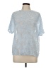 Shein 100% Polyester Blue Short Sleeve Blouse Size L - photo 1