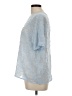 Shein 100% Polyester Blue Short Sleeve Blouse Size L - photo 5