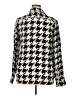 Joe Fresh Houndstooth Silver Long Sleeve Blouse Size XL - photo 2