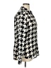 Joe Fresh Houndstooth Silver Long Sleeve Blouse Size XL - photo 4