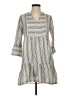 Mod-O-Doc Stripes Gray Casual Dress Size XS (0) - photo 1