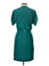Mason 100% Silk Solid Teal Cocktail Dress Size 4 (estimated) - photo 2
