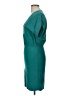 Mason 100% Silk Solid Teal Cocktail Dress Size 4 (estimated) - photo 5