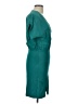 Mason 100% Silk Solid Teal Cocktail Dress Size 4 (estimated) - photo 4