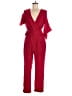 Adelyn Rae 100% Polyester Solid Red Jumpsuit Size M - photo 1