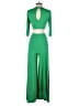 Boohoo Solid Green Jumpsuit Size 6 - photo 2