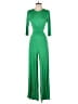 Boohoo Solid Green Jumpsuit Size 6 - photo 1