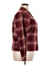 Krazy Kat 100% Cotton Plaid Burgundy Long Sleeve Button-Down Shirt Size XL - photo 4