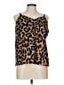 Hayden 100% Polyester Brown Sleeveless Blouse Size L - photo 1