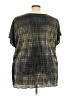 Orare 100% Polyester Gray Short Sleeve Top Size 3X - photo 2