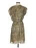 MICHAEL Michael Kors 100% Polyester Metallic Tan Cocktail Dress Size 2 - photo 2
