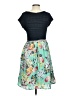 Weston Floral Teal Casual Dress Size S - photo 2