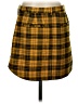 BB Dakota Plaid Yellow Casual Skirt Size 4 - photo 1