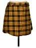 BB Dakota Plaid Yellow Casual Skirt Size 4 - photo 2