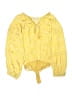 Unbranded 100% Polyester Yellow Long Sleeve Blouse Size XS - photo 1