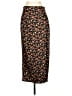 Jason Wu 100% Polyester Print Brown Casual Skirt Size S - photo 1