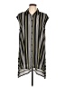 Worthington 100% Polyester Stripes Gray Yellow Sleeveless Blouse Size L - photo 1
