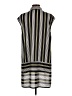 Worthington 100% Polyester Stripes Gray Yellow Sleeveless Blouse Size L - photo 2