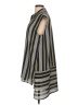 Worthington 100% Polyester Stripes Gray Yellow Sleeveless Blouse Size L - photo 5