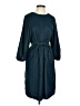 Ann Taylor 100% Polyester Solid Teal Casual Dress Size 0 - photo 1