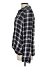 Blue Rain 100% Rayon Plaid Black Purple Long Sleeve Blouse Size L - photo 5