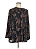 Lane Bryant Paisley Black Long Sleeve Blouse Size 14 - 16 Plus - photo 1
