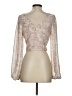 Le Lis 100% Polyester Tan Long Sleeve Blouse Size S - photo 2