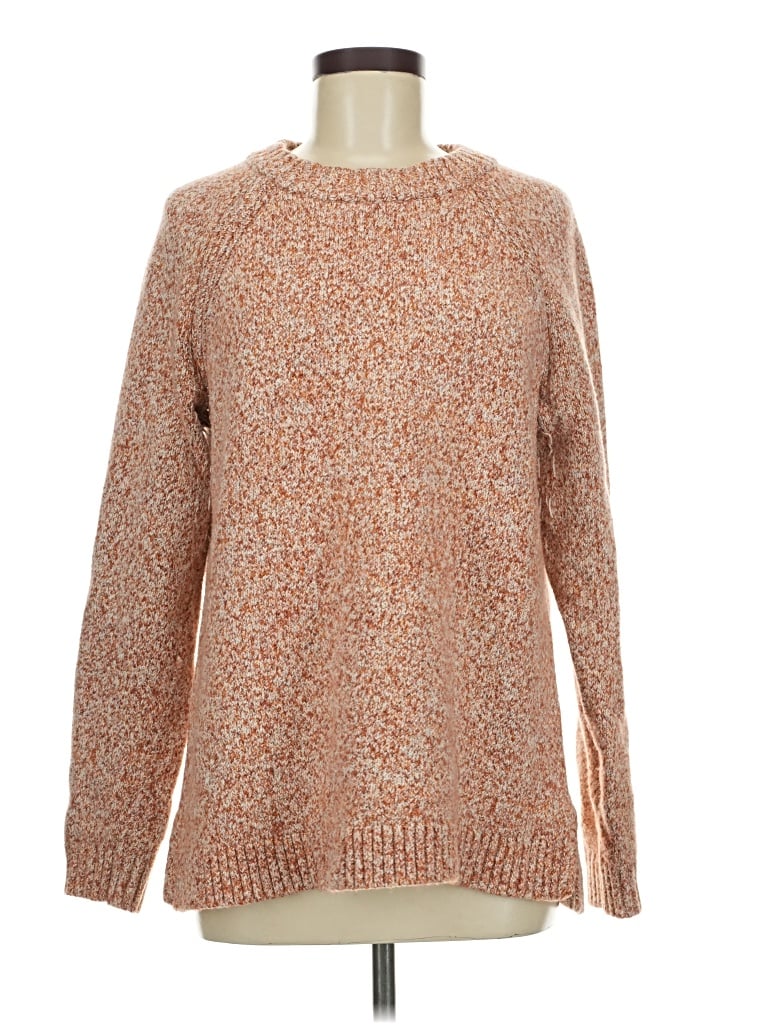 Pre-owned Lands' End Pullover Sweater In Orange