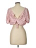 Le Lis Pink Short Sleeve Blouse Size L - photo 2