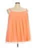 Lane Bryant 100% Polyester Orange Sleeveless Blouse Size 24 - photo 1