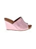Mark Jenkins 100% Leather Pink Wedges Size 10 - photo 1