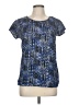 Japna 100% Polyester Blue Short Sleeve Blouse Size M - photo 1