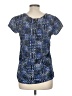 Japna 100% Polyester Blue Short Sleeve Blouse Size M - photo 2