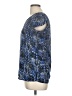 Japna 100% Polyester Blue Short Sleeve Blouse Size M - photo 5