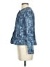 Chico's 100% Lyocell Print Blue Denim Jacket Size Sm (0) - photo 5