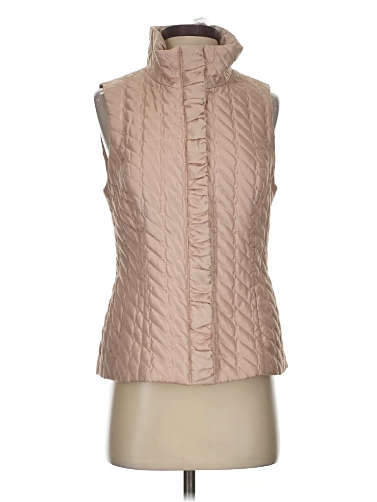 Pre-owned White House Black Market Vest In Tan