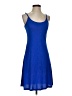 Unbranded Solid Blue Casual Dress Size XS - photo 1