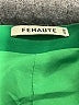 Fehaute 100% Polyester Solid Green Formal Skirt Size 8 - photo 4