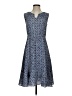 Talbots Paisley Blue Casual Dress Size 2 - photo 1