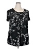 Honeyme Black Short Sleeve Top Size 2XL - photo 1