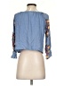 Body Central 100% Rayon Blue 3/4 Sleeve Blouse Size S - photo 2