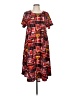 Lularoe Print Red Casual Dress Size M - photo 1