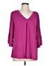 BLOOMCHIC Purple 3/4 Sleeve Blouse Size 12 - photo 1
