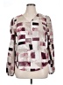 Unbranded 100% Polyester Burgundy Long Sleeve Blouse Size XL - photo 1